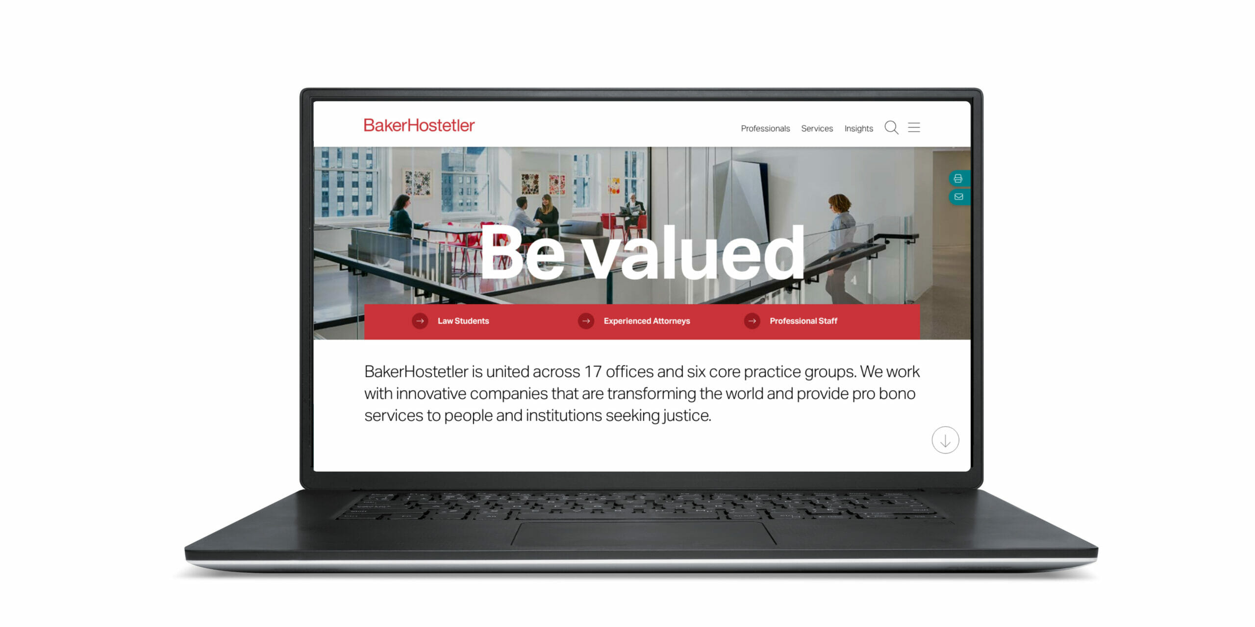 BakerHostetler — A website for the future